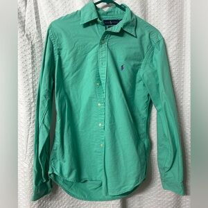 Ralph Lauren Green Casual Button Down Shirt